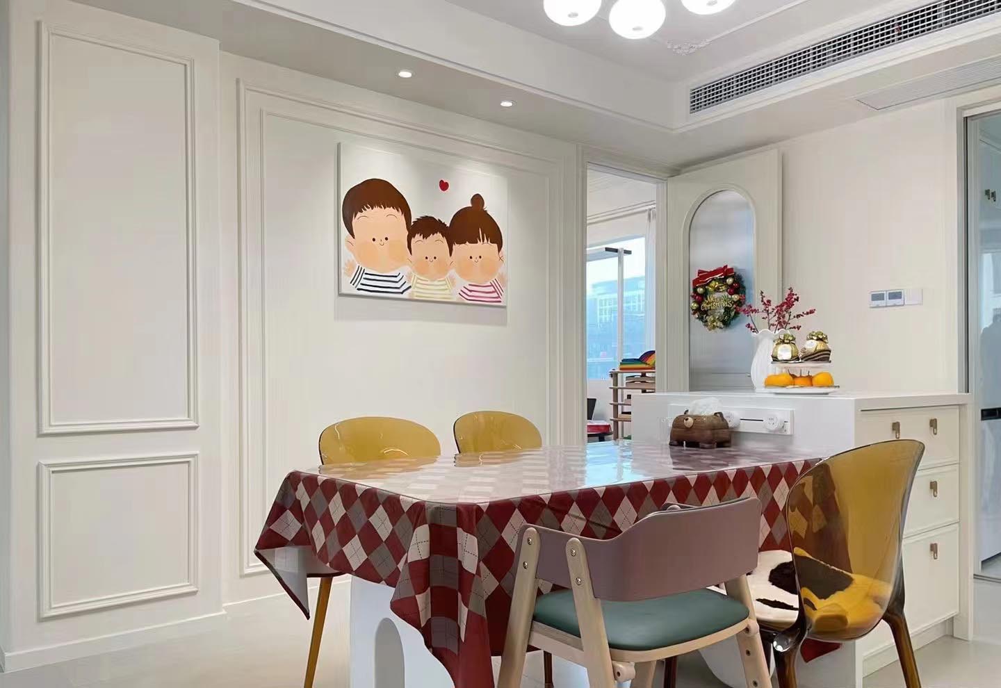 86平老房翻新，奶白色打造溫馨三口之家！