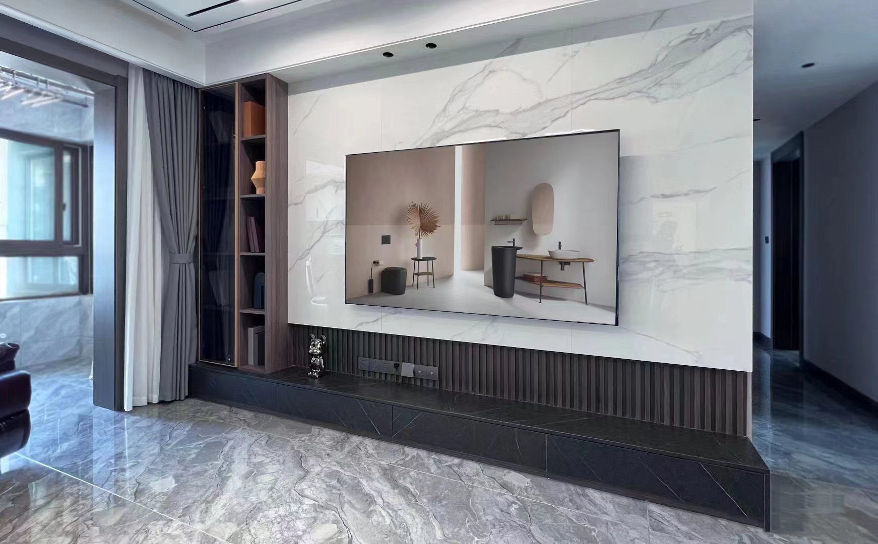 簡約設(shè)計(jì)譜寫空間新韻大理石紋添雅致