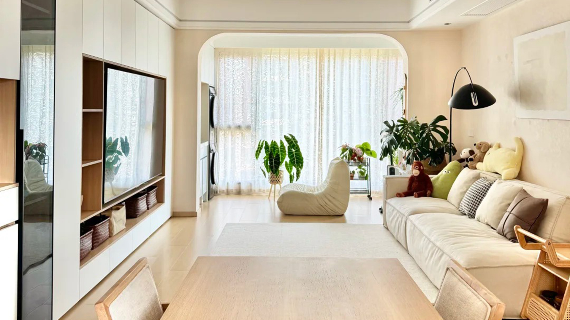 原木風(fēng)天然紋理柔和光線，歲月靜好詩意棲居地